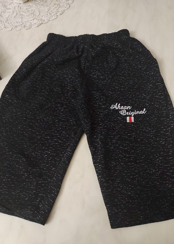 LC Waikiki Siyah Rahat Kesim Erkek çocuk Şort