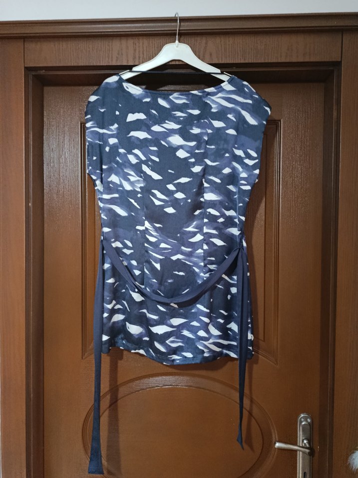 Lacivert Batik Desenli bluz - Görsel 5