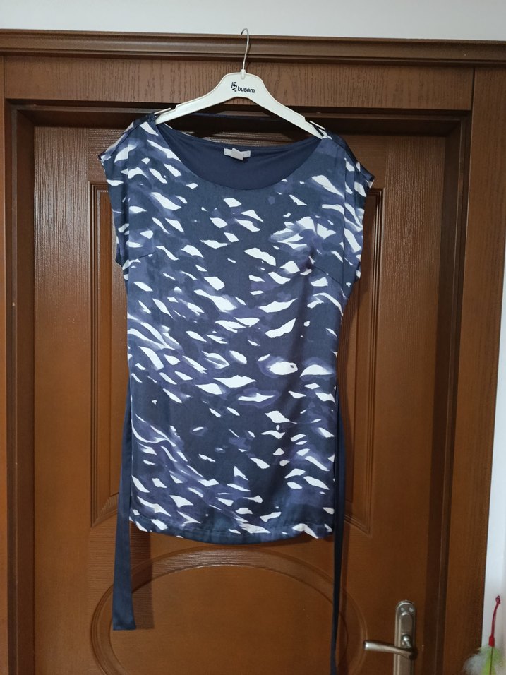 Lacivert Batik Desenli bluz - Görsel 3