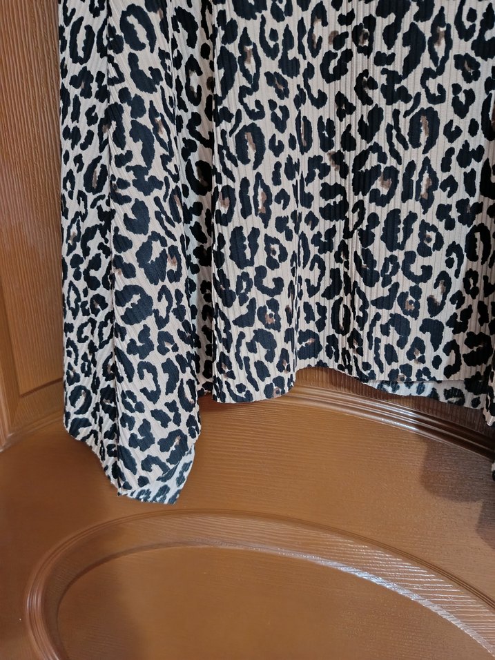 Leopar Desenli Mini  Etek - Görsel 3