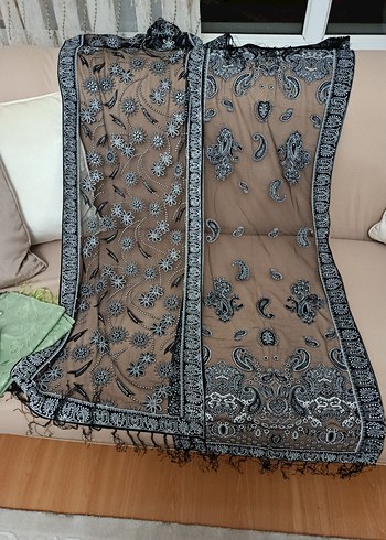 Dantel Detaylı Bohem Kadın Şal - Görsel 4