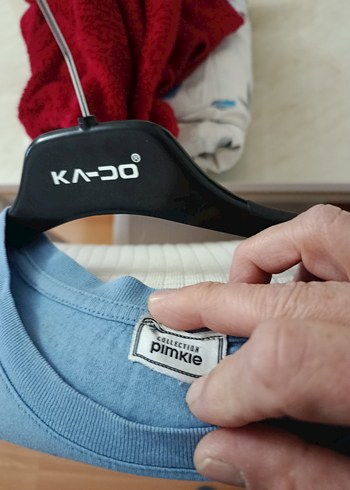 Mavi Baskılı Kız Tişörtü - Görsel 4