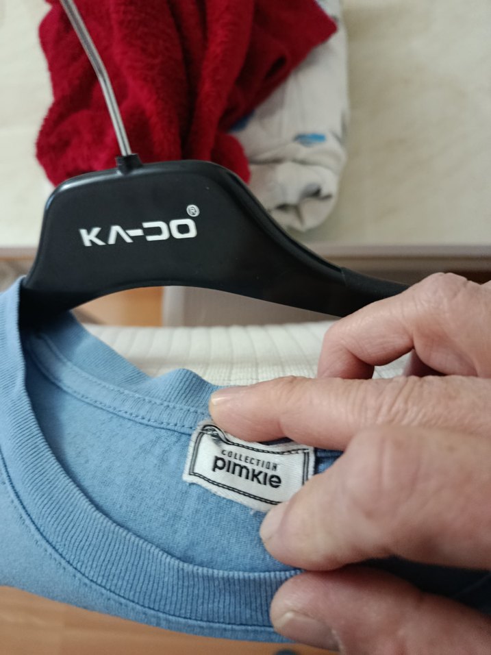 Mavi Baskılı Kız Tişörtü - Görsel 4