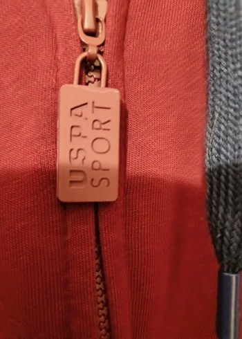 Bordo Kapüşonlu Fermuarlı Erkek Sweatshirt - Görsel 4