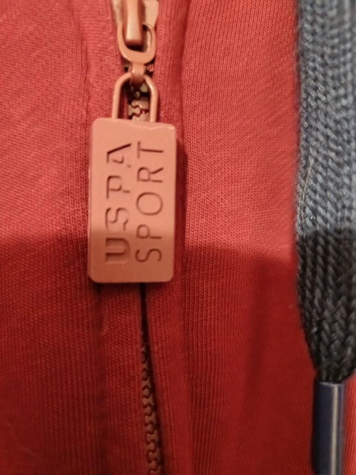 Bordo Kapüşonlu Fermuarlı Erkek Sweatshirt - Görsel 4