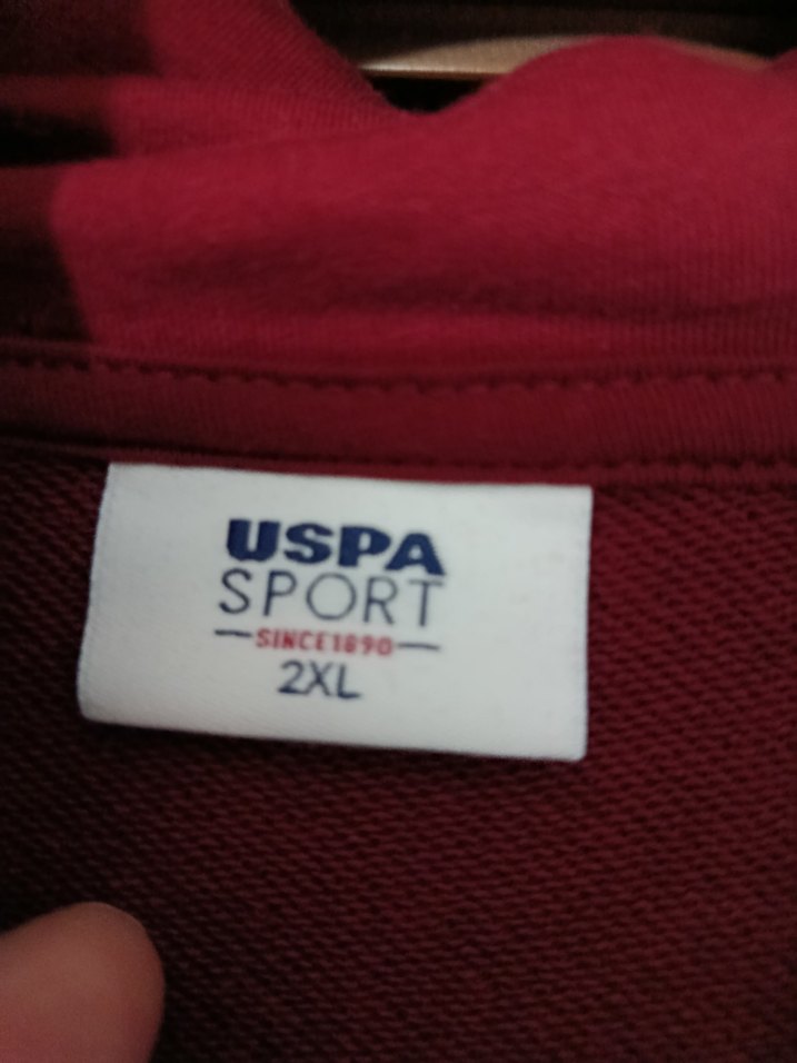 Bordo Kapüşonlu Fermuarlı Erkek Sweatshirt - Görsel 5