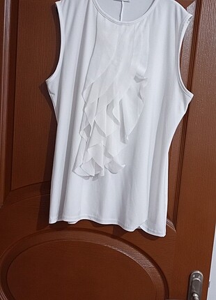 50 Beden beyaz Renk Likralı bluz