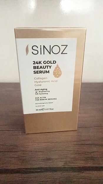 Sinoz altın yüz bakım serumu 30 ml