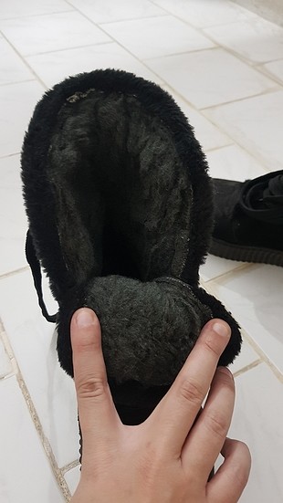 Bambi Içi yünlü süet bot