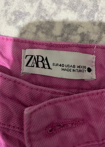 l Beden pembe Renk pembe wide leg jean zara