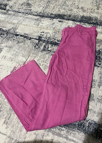l Beden pembe wide leg jean zara
