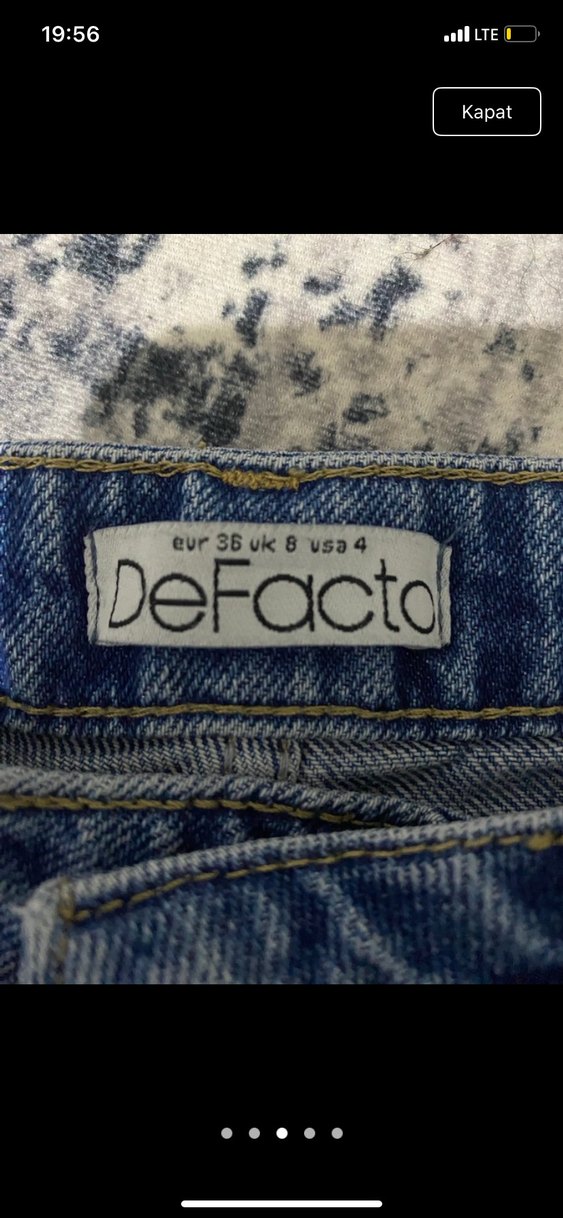 DEFACTO WİDE LEG JEAN - Görsel 4