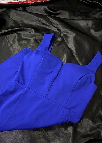 Mavi  Mini Kadın Elbise - Görsel 2