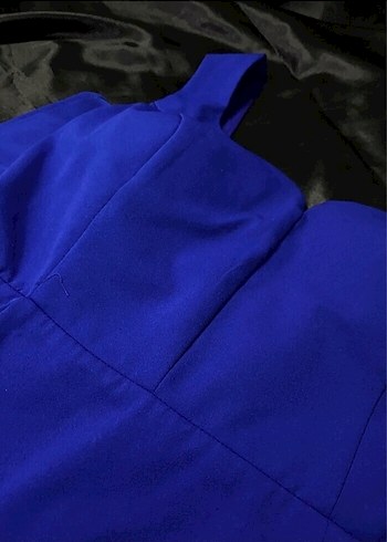 Mavi  Mini Kadın Elbise - Görsel 3