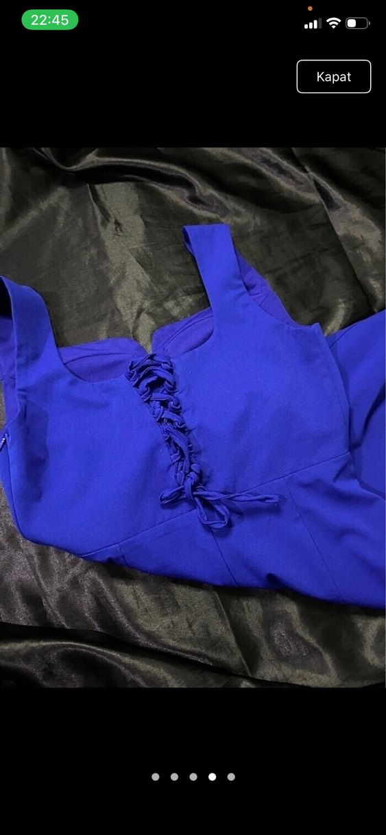 Mavi  Mini Kadın Elbise - Görsel 4