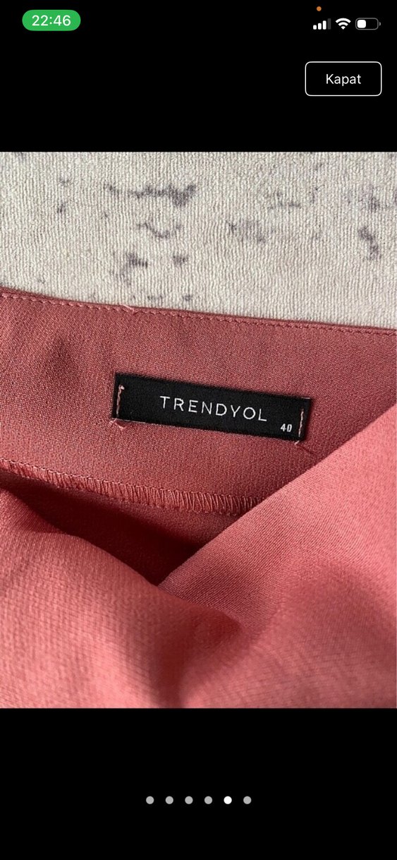 Pembe Kemerli Midi Elbise - Görsel 5