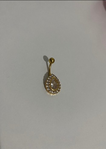 Altın Renkli Parlak Göbek Piercingi - Görsel 2