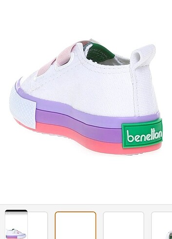 25 Beden Benetton Converse spor ayakkabı