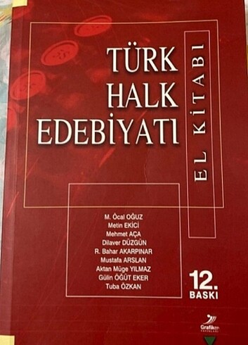 Türk halk edebiyati el kitabi 