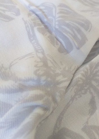 V Yaka Desenli Gri Gecelik Takımı - Görsel 7