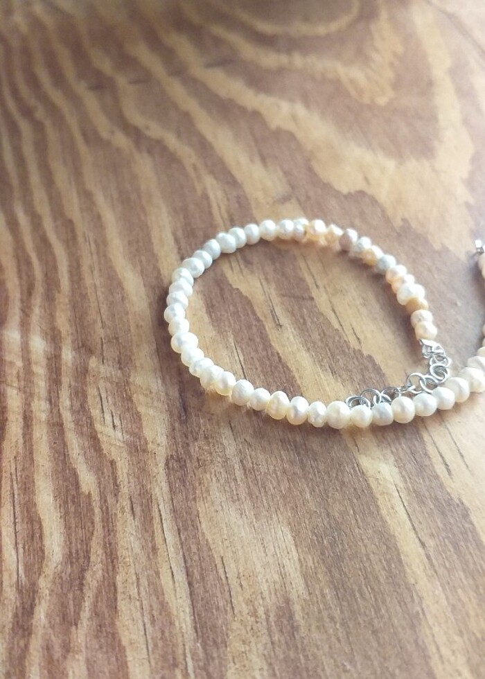 Gerçek inci bileklik  - Görsel 4