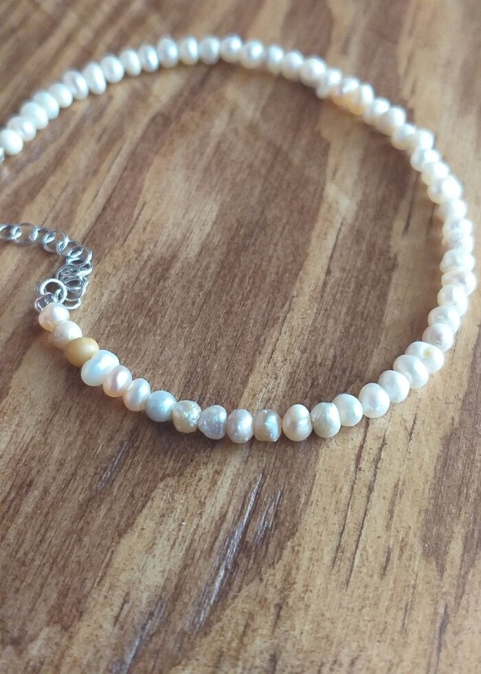 Gerçek inci bileklik  - Görsel 5