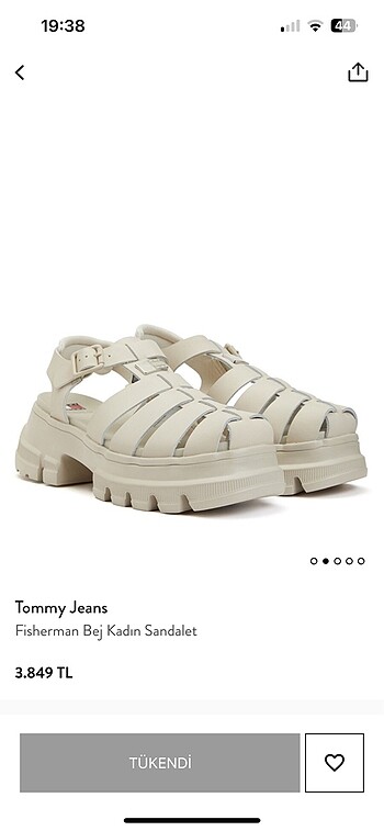 Tommy Hilfiger Tommy kadın sandalet fisherman