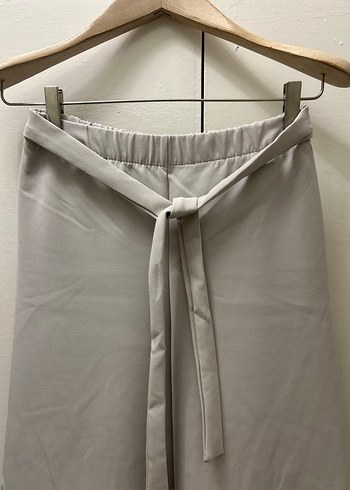 Diğer Kemerli griKadın Pantolon