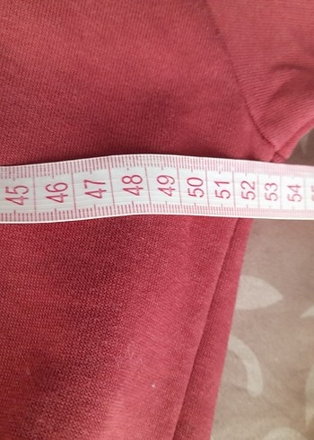 Bordo Kapüşonlu Kadın Sweatshirt - Görsel 5