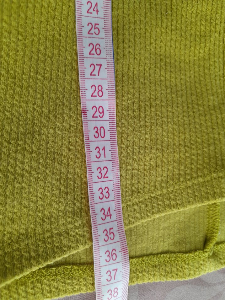 yesil Yüksek Yakalı Kadın licrali  bluz crop - Görsel 4