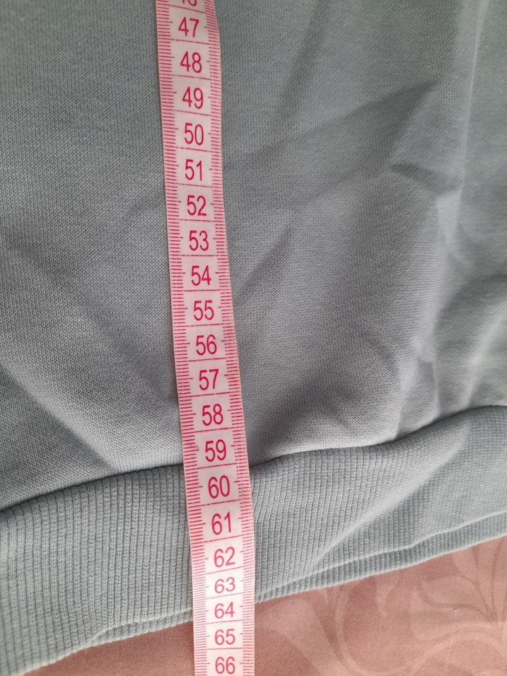 uçuk yesil  Kapüşonlu Rahat Kesim Sweatshirt - Görsel 3