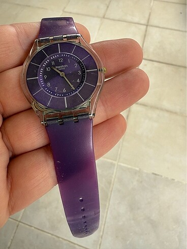  Beden mor Renk Swatch orijinal saat