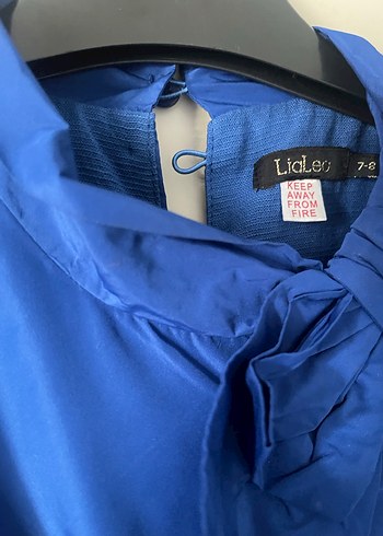 Mavi Fırfırlı Kız Çocuk Elbisesi B&G - Görsel 2