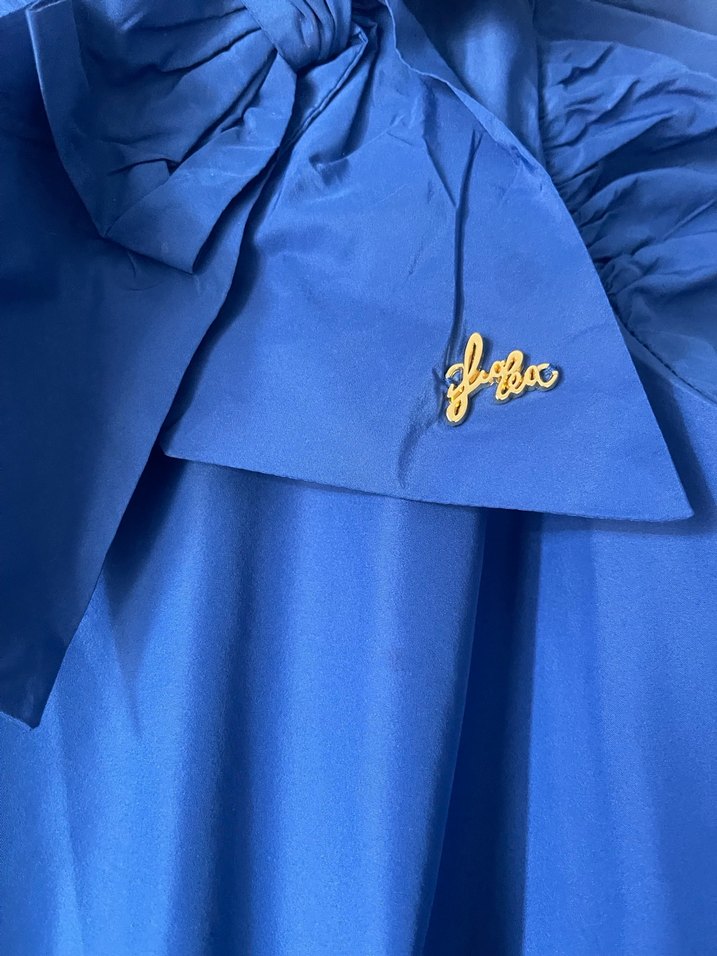 Mavi Fırfırlı Kız Çocuk Elbisesi B&G - Görsel 3