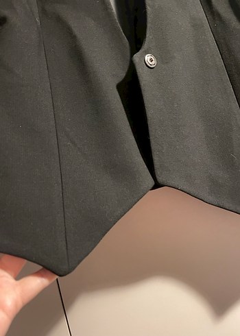 Düğmeli Siyah Kadın Blazer Ceket love my body marka - Görsel 5