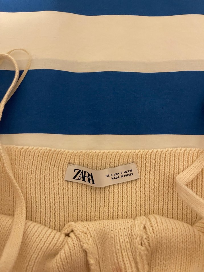 Nakışlı Örgü Beyaz Bohem Büstiyer - Görsel 5