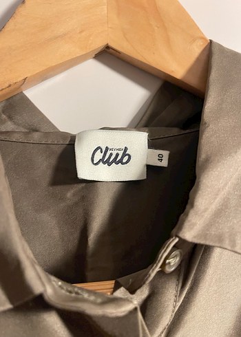 Bej Uzun Keten Kadın elbise - Görsel 6