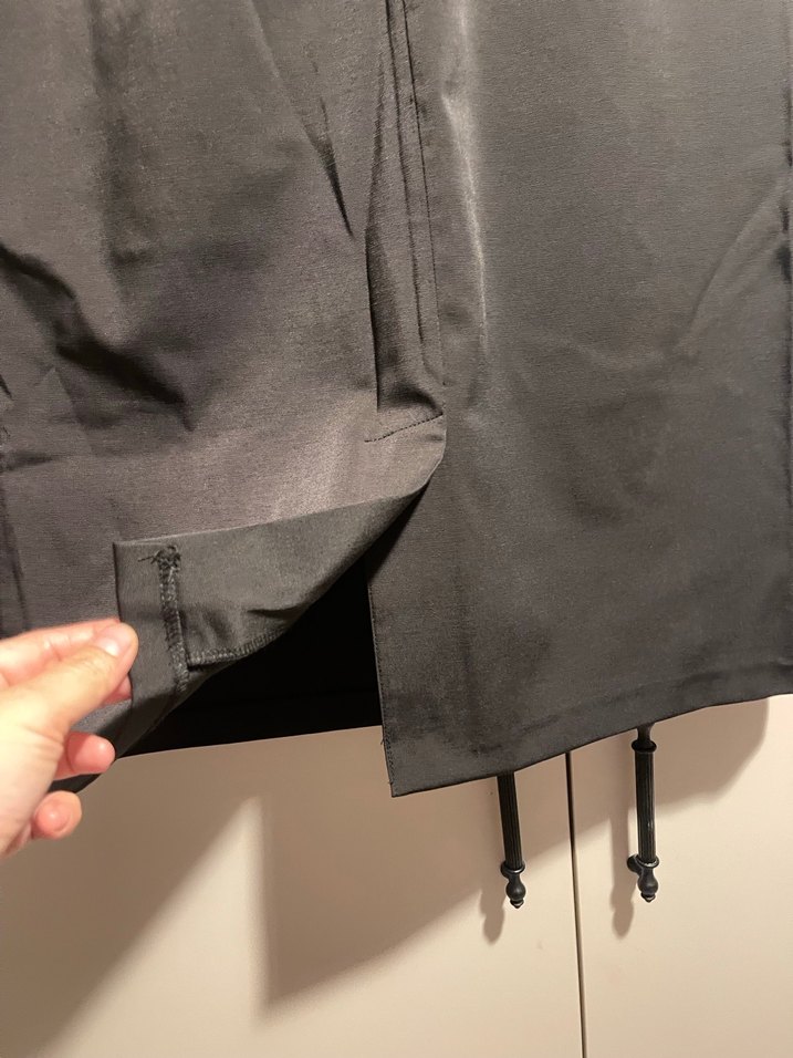 Kadın Siyah Uzun Dökümlü Saten Etek - Görsel 2