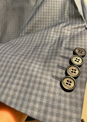 Erkek Klasik Kesim Gri Takım Elbise Ceketi - Görsel 4