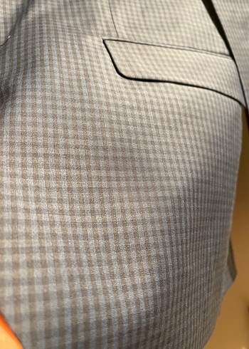 Erkek Klasik Kesim Gri Takım Elbise Ceketi - Görsel 2