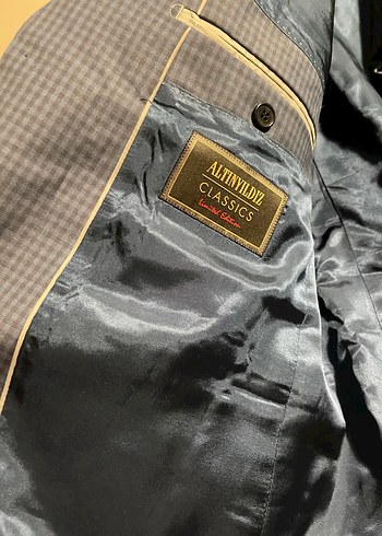 Erkek Klasik Kesim Gri Takım Elbise Ceketi - Görsel 8