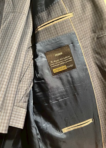 Erkek Klasik Kesim Gri Takım Elbise Ceketi - Görsel 7