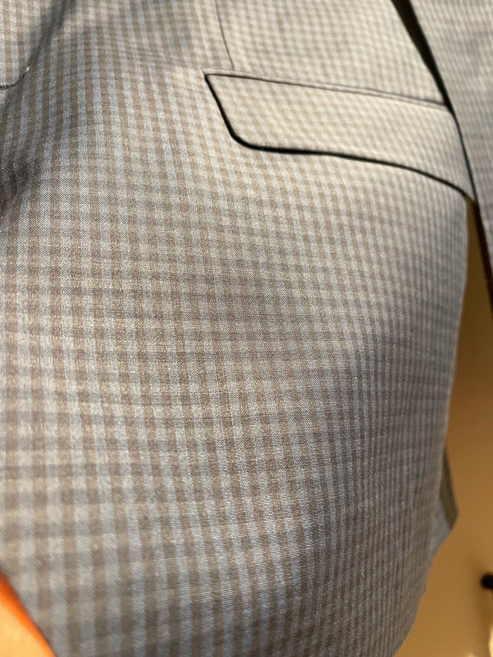 Erkek Klasik Kesim Gri Takım Elbise Ceketi - Görsel 2