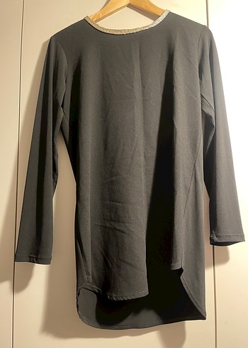 Siyah Dökümlü Uzun abaye - Görsel 3