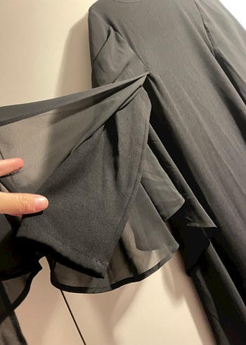 Siyah Uzun Salaş Kadın Elbise - Görsel 2