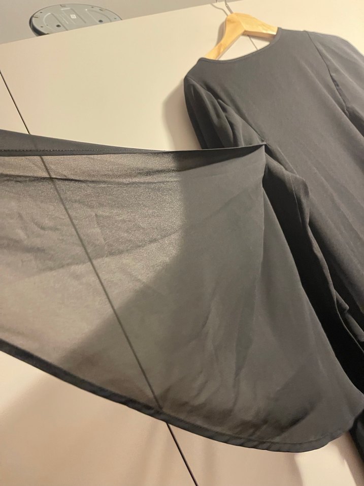 Siyah Uzun Salaş Kadın Elbise - Görsel 3