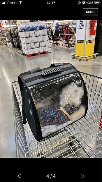 Kedi köpek taşıma çantası