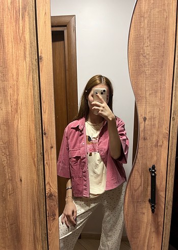 s Beden pembe Renk Pembe Gömlek
