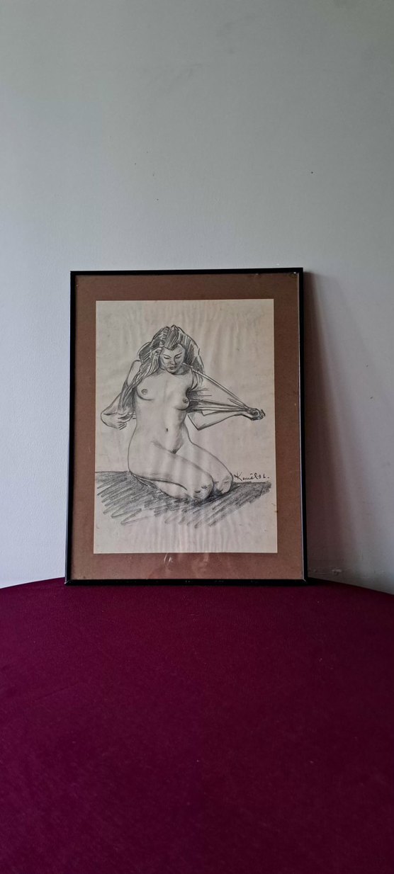 Kara Kalem Nude Çizg Boy 41.50 Genişlik 31 cm En 1.50 cm - Görsel 2