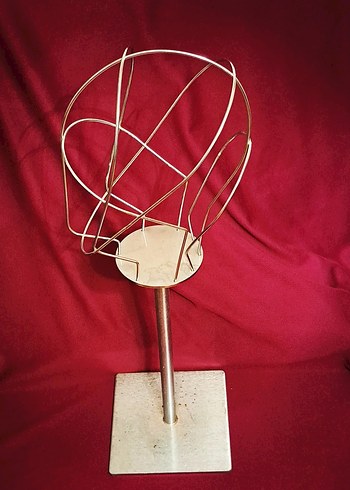 No Face Vintage Metal Manken - Görsel 7